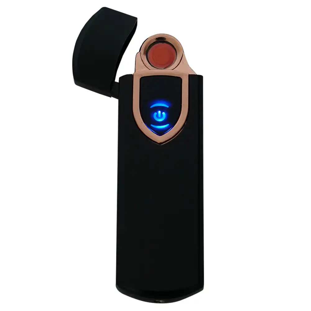 Accendino Elettrico Touch USB Ricaricabile Antivento Modello Indiana Black