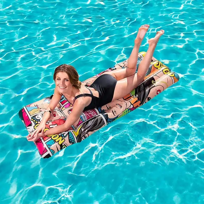 Materassino Gonfiabile Pop Comics Bestway 183X71 cm Float'n Fashion Mare Piscina