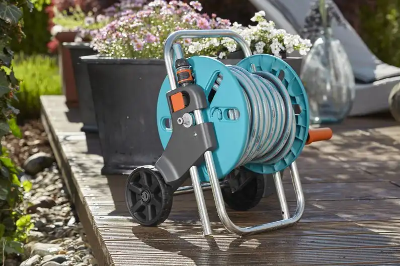 Set Carrello Avvolgitubo AquaRoll S 25 Metri Per Tubo da Giardino Compatto 25mt