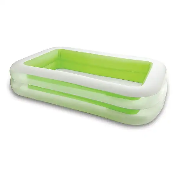 Intex Piscina Famiglia Gonfiabile Verde con 2 Camere ad aria per Giardino Estate