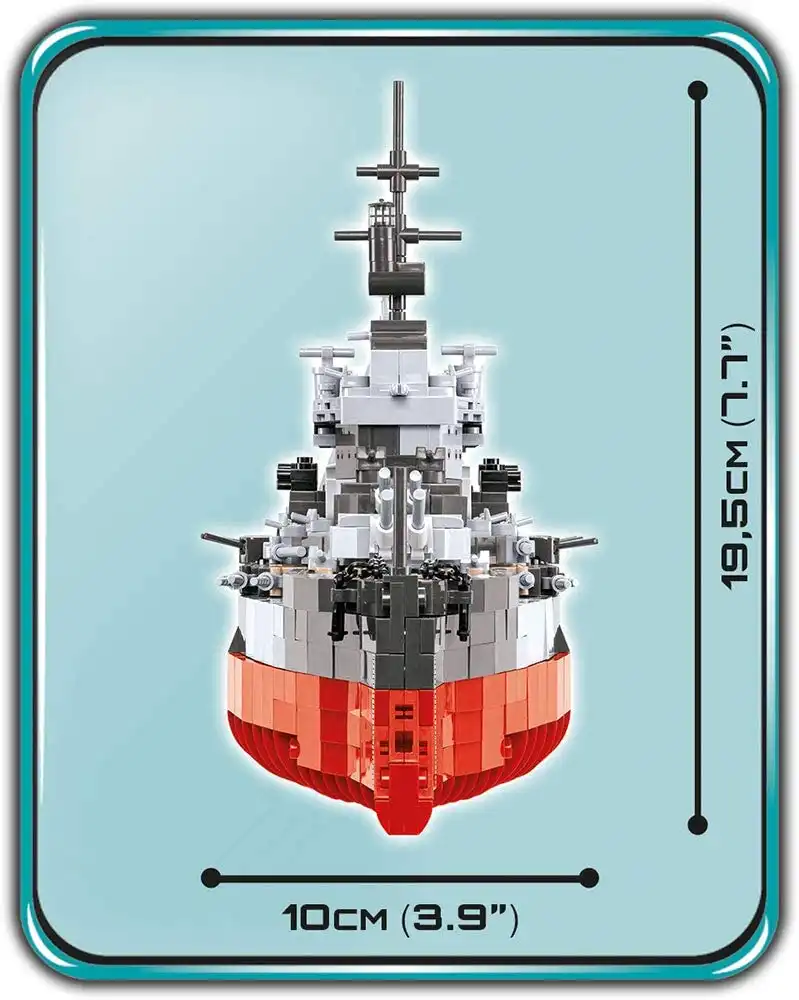 Gioco Costruzioni Cobi Nave da Guerra HMS Warspite Scala 1:300 Set 1515pz