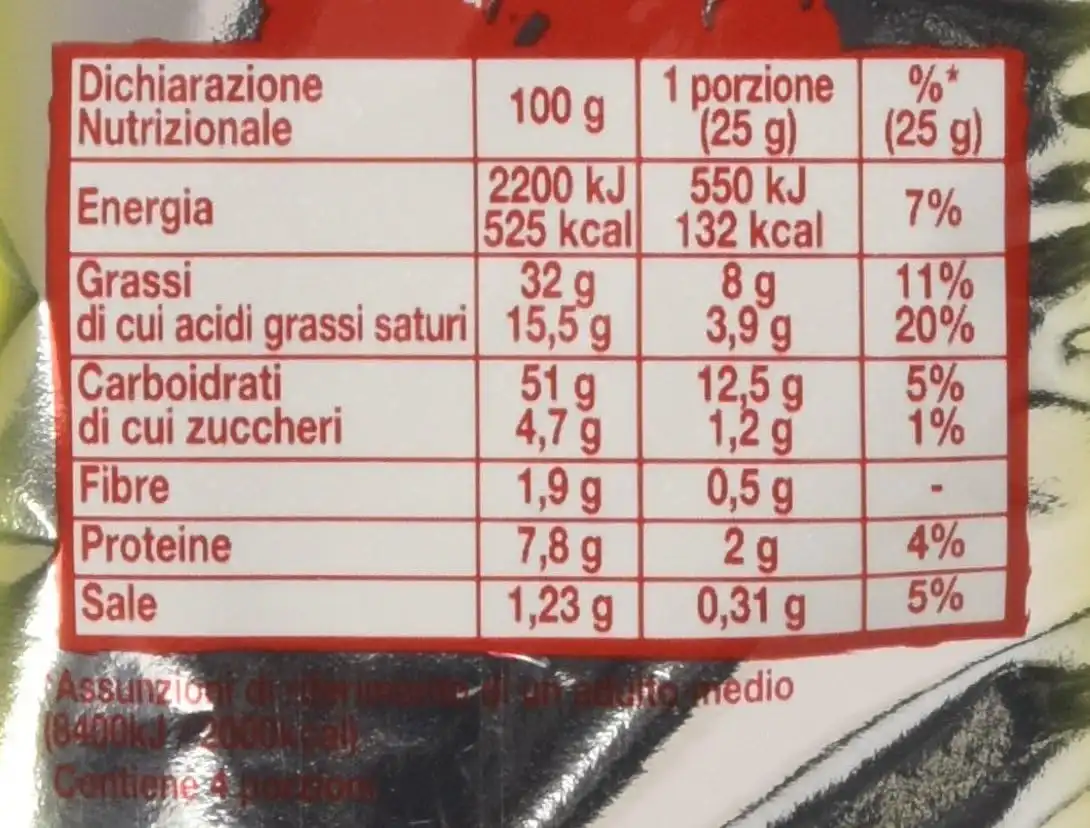 24x Buste Patatine Fonzies Gli Originali Croccantini di Mais a Formaggio 24x100g