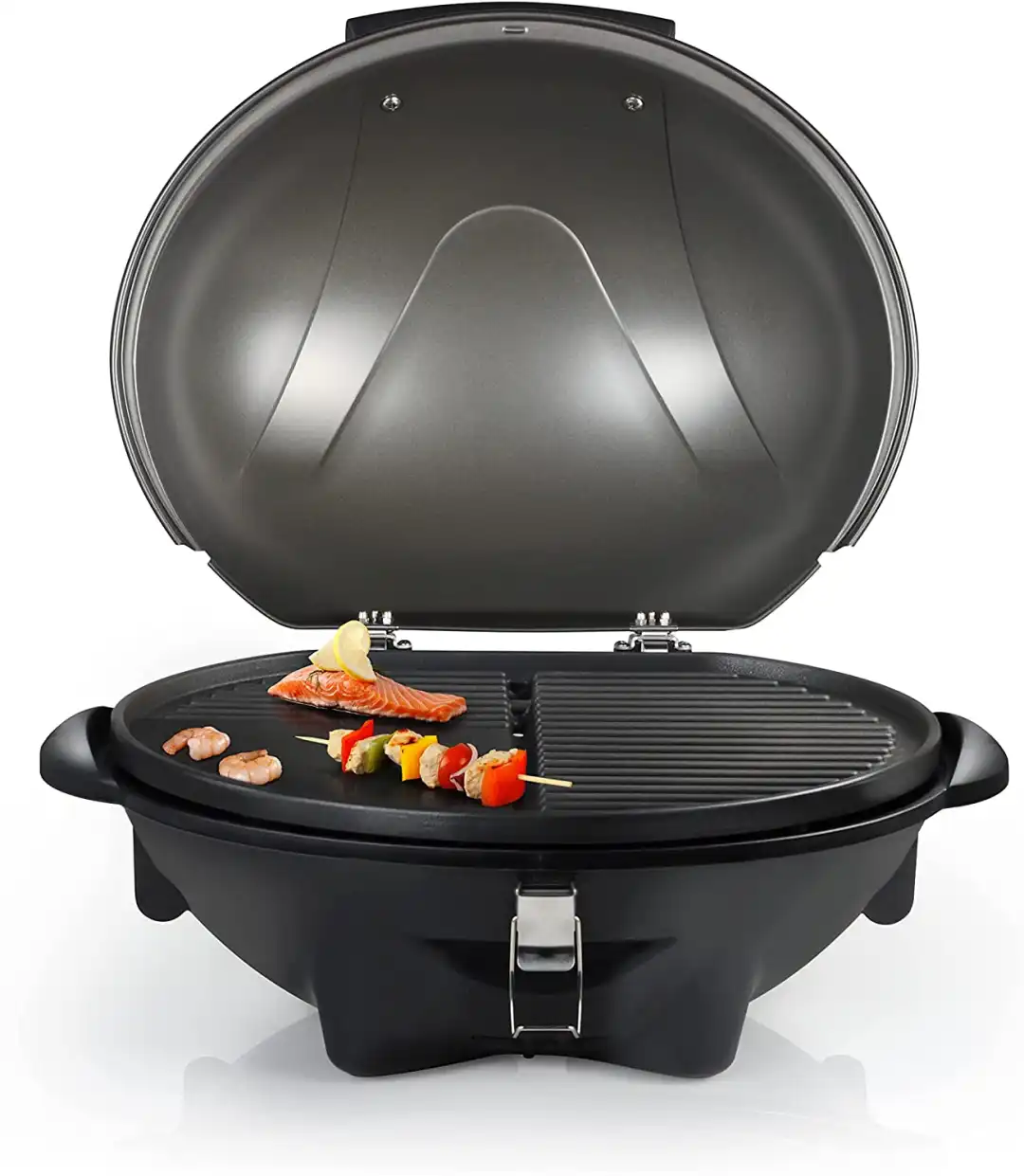 Barbecue Elettrico Tristar 2200W con Asta e Griglia in Alluminio 46x35cm
