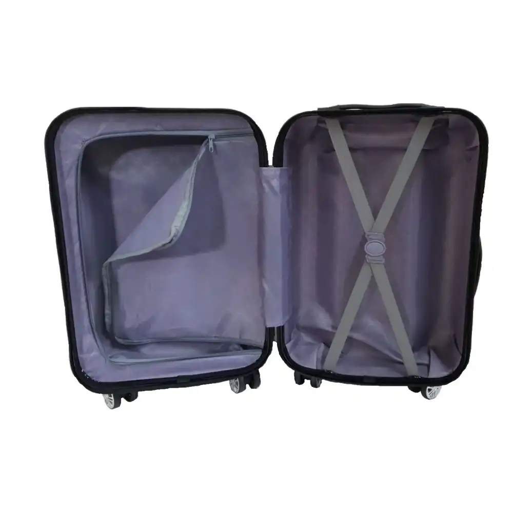 Trolley Rigido Da Viaggio Bagaglio a Mano Fucsia Voli Ryanair EasyJet 55x35x23cm