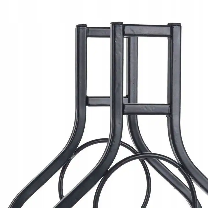Cantinetta Portabottiglie in Metallo per 9 Bottiglie di Vino 22x16x h69cm Nero