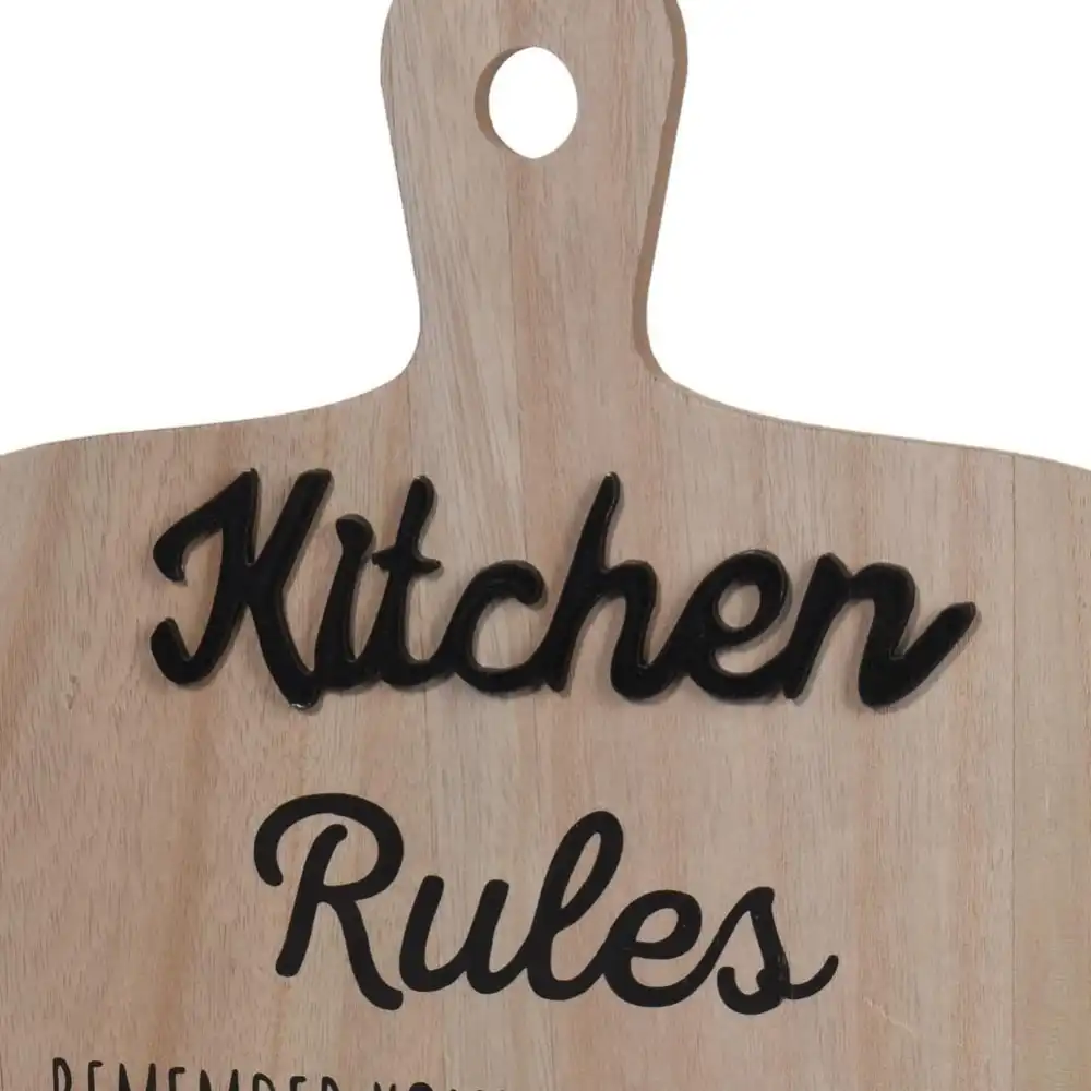 Mensola Ripiano supporto murale forma di tagliere in metallo cucina 28X50x9 cm