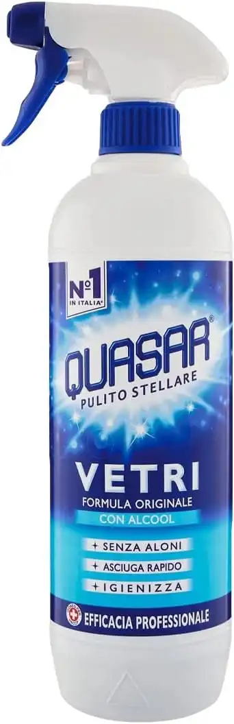 6 Pezzi Quasar Vetri Classico Sgrassatore Trigger 650 Con Candeggina 03590
