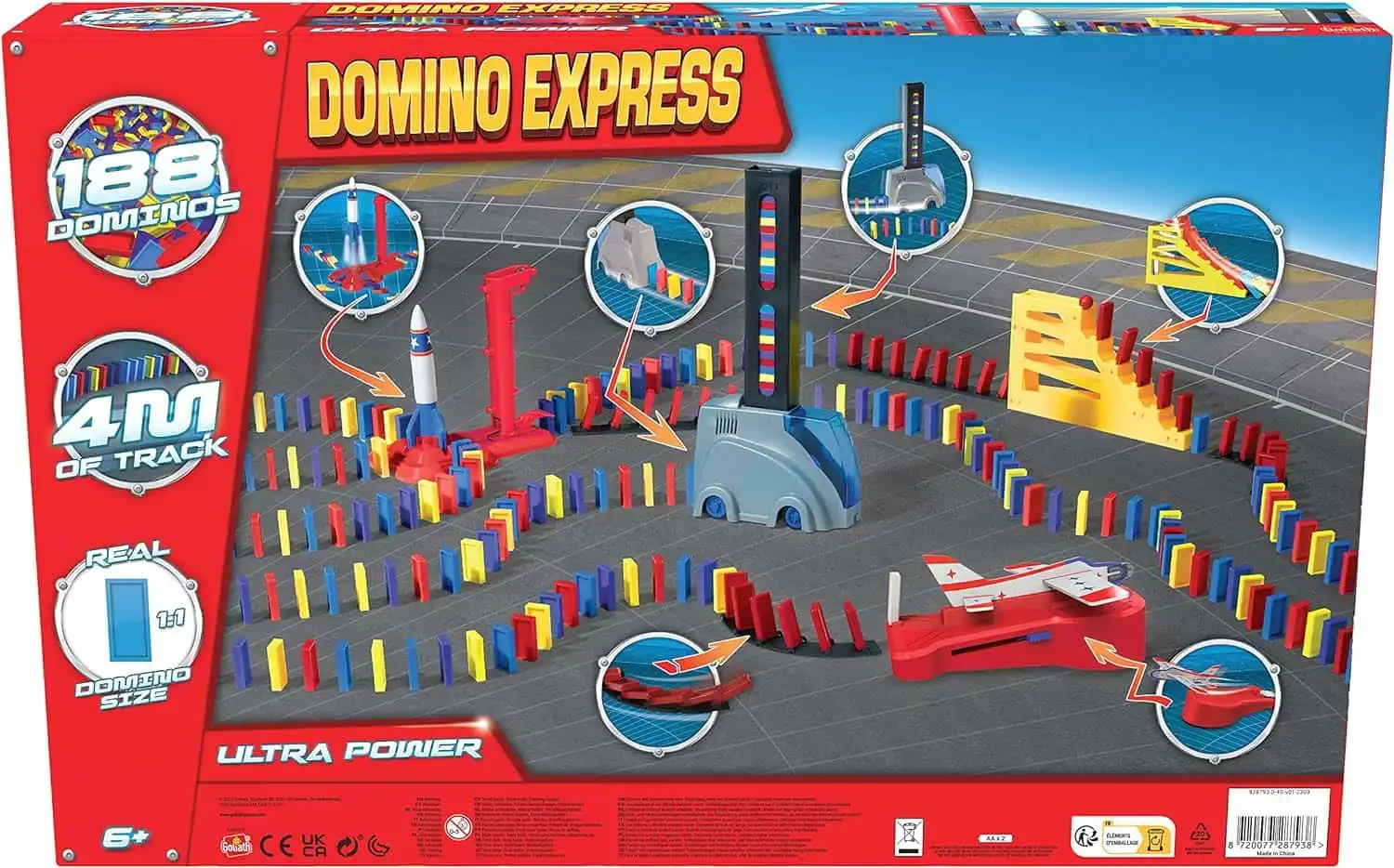 Domino Express Ultra Power Refresh Linea Costruzioni che Stimola l'Ingegno