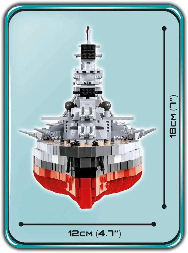 COBI Set Costruzioni 2030pz Corazzata Tedesca Battleship Bismark Gioco Bambini