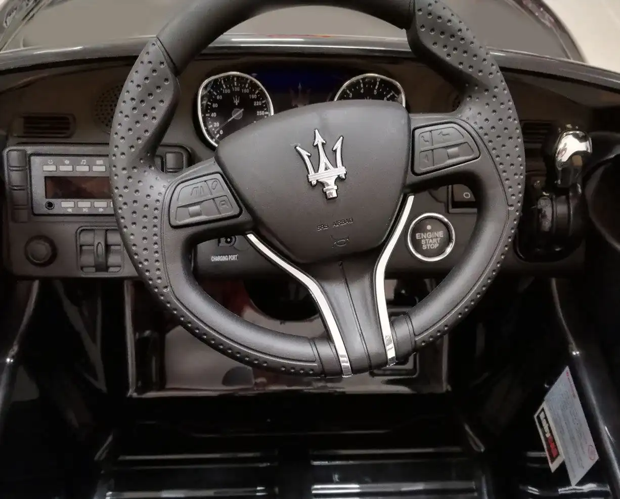 Macchina Auto Elettrica Maserati Levante Nera 12v con Telecomando Luci Suoni