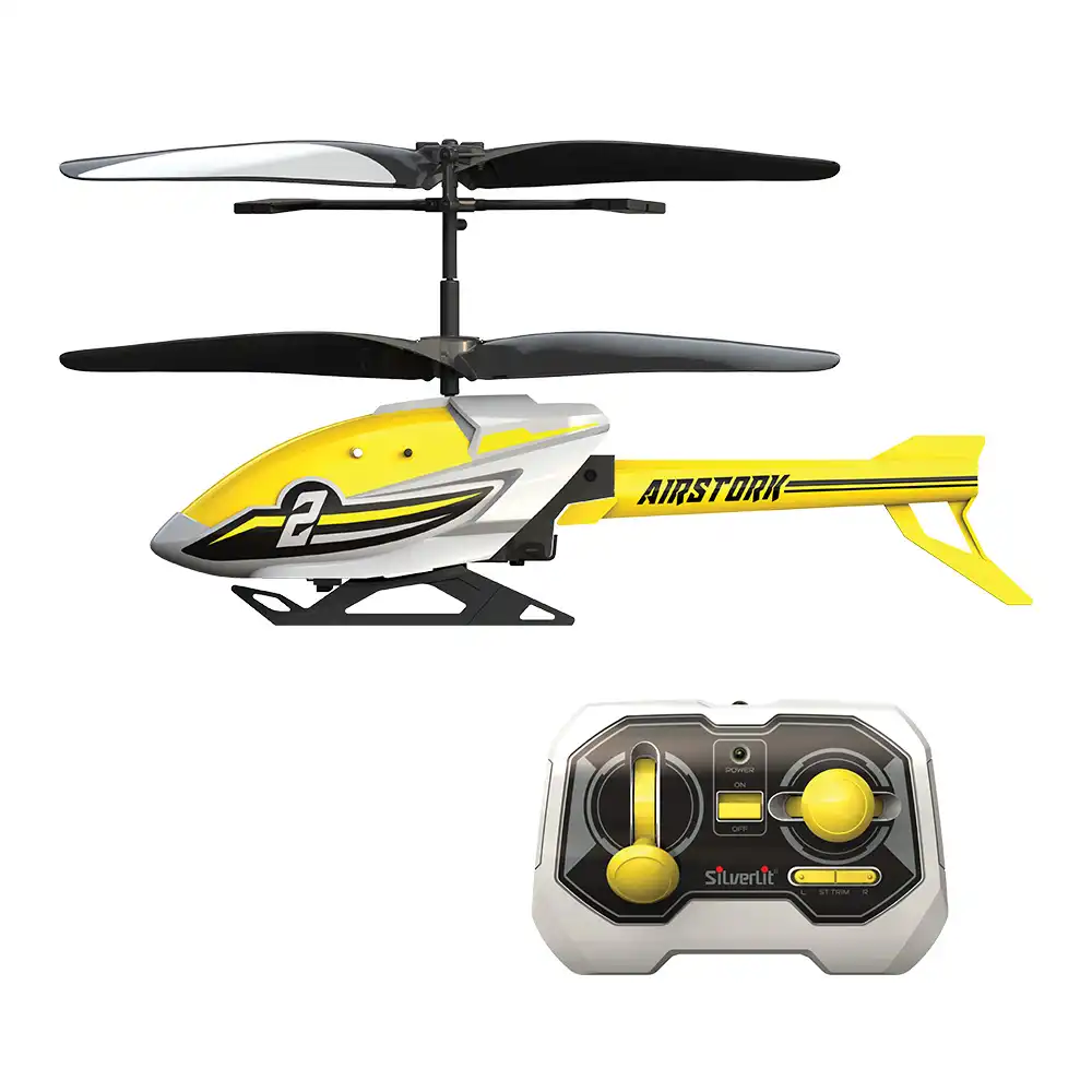 Elicottero Flybotic Air Stork con Trasmettitore due Canali Ricarica USB