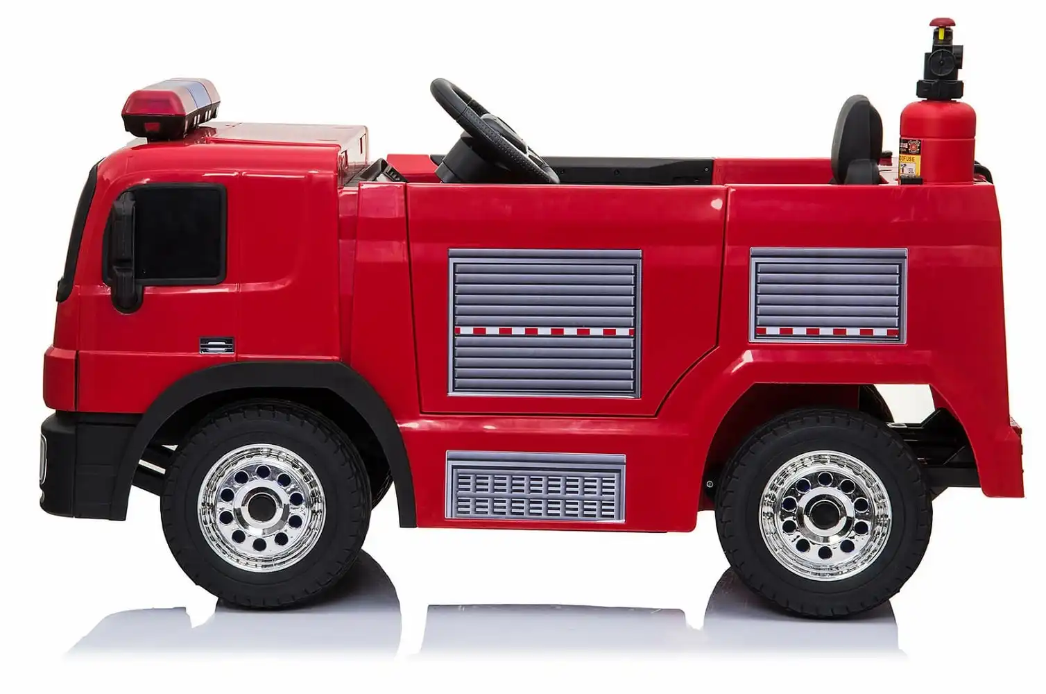 Camion dei Pompieri 12V Elettrico Per Bambini Con Luci Suoni e Sirena Ruote Led