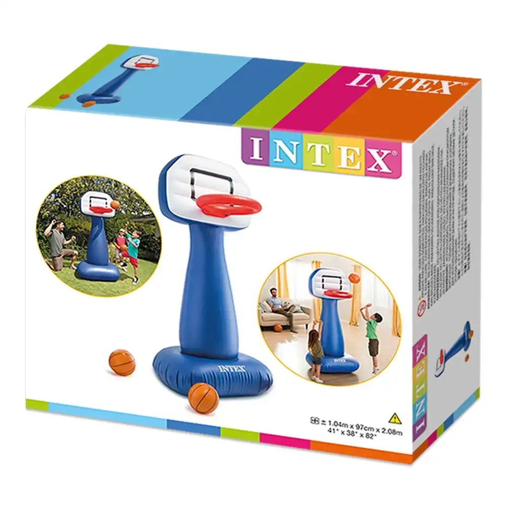 Canestro Basket Intex 57502 Gonfiabile con Palla per Casa e Giardino Shootin Hoop