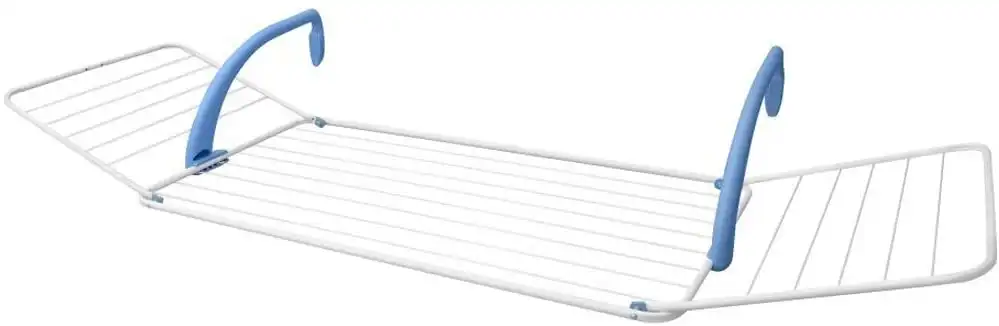 Stendibiancheria da Balcone Stendino Estensibile fino a 18 Metri 178x55x27 cm