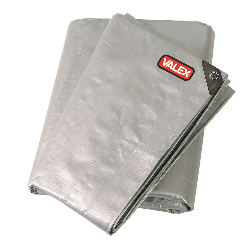 Telo Con Occhielli Rinforzati Grigio 8x12MT 220G/Mq Copertura Impermeabile Valex