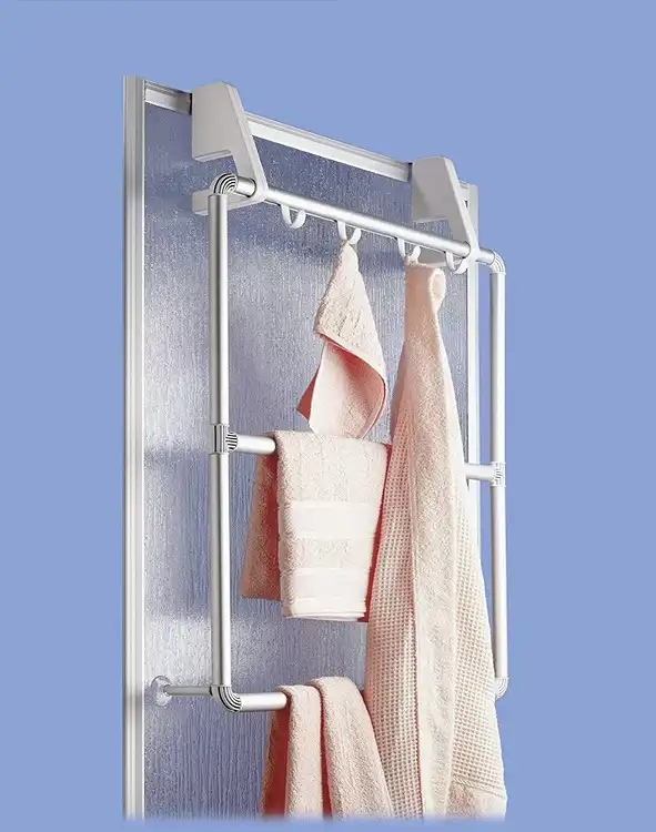 Stand Supporto Porta Asciugamani Accappatoio Cabina Doccia Parete Porta