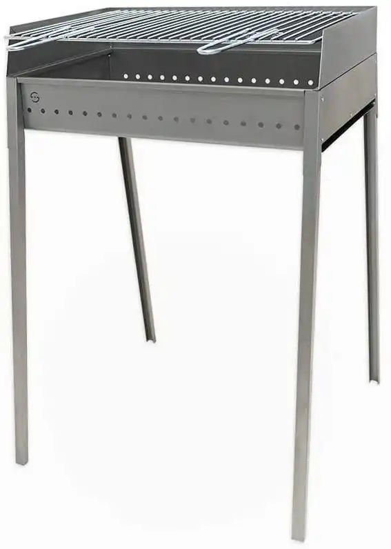 Barbecue a Carbone Carbonella 60x40 cm in Acciaio Lisa Luxury Stromboli