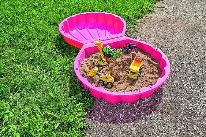 Smoby Multiplay sabbiere BIG Sabbiera a Conchiglia Rosa 2 Gusci Eta' 2 Anni+