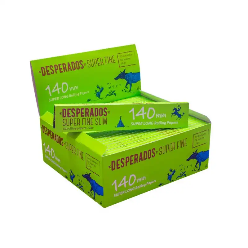 Cartina Desperados Ks Super Fine 140mm 50 Pz 12 Gr Super Long Cartine