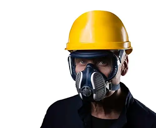 Maschera Integrale P3 per Respirazione Facciale con Occhiali di Sicurezza Filtri