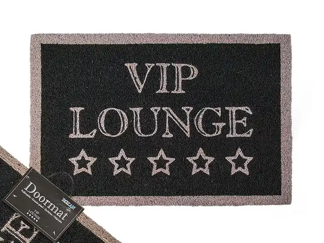 Zerbino Tappeto 60x40 cm in Fibra di Cocco Vip Lounge Porta Casa Ufficio