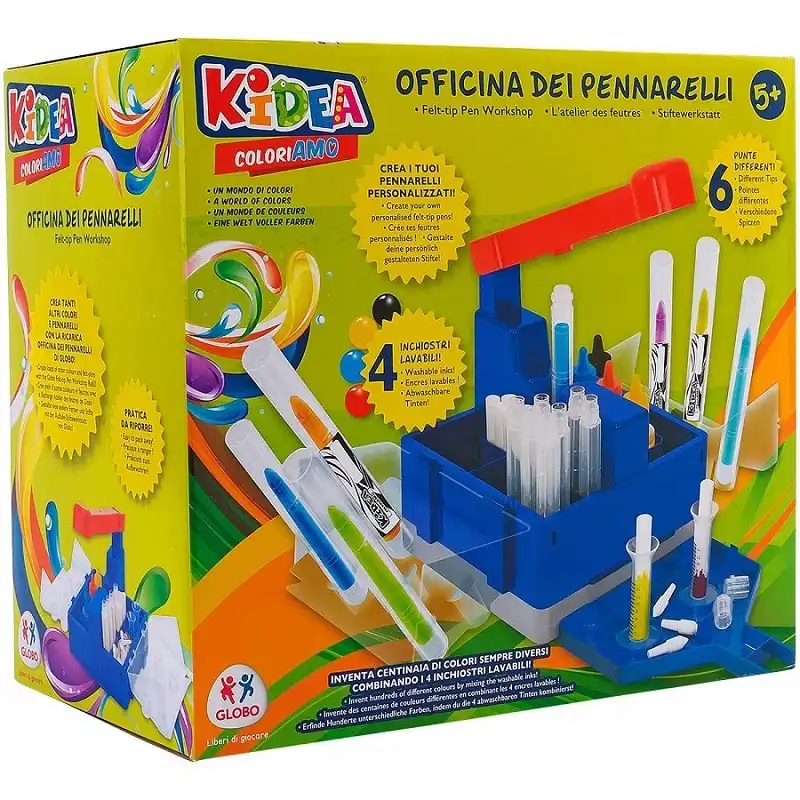 Officina dei Pennarelli per Creare Colori con Inchiostri Lavabili Kidea 38123