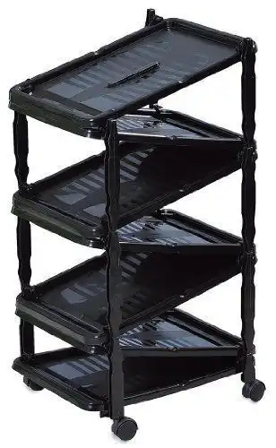 Scarpiera Carrello Porta Scarpe Dea Home Zip Estensibile 36 X 30 X 65 Cm Nero