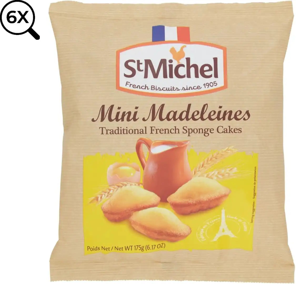 6x St Michel Petit Madeleines Merendina Snack Ricetta Francesce 6x175gr