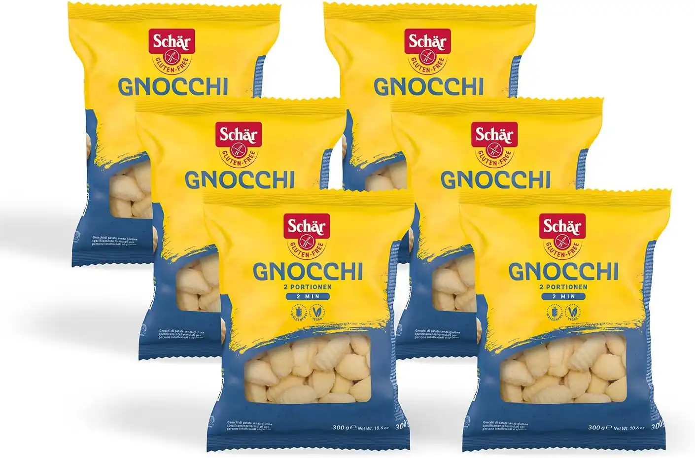 6x Schar Gnocchi di Patate Senza Glutine e Senza Olio di Palma Vegano 6x300gr