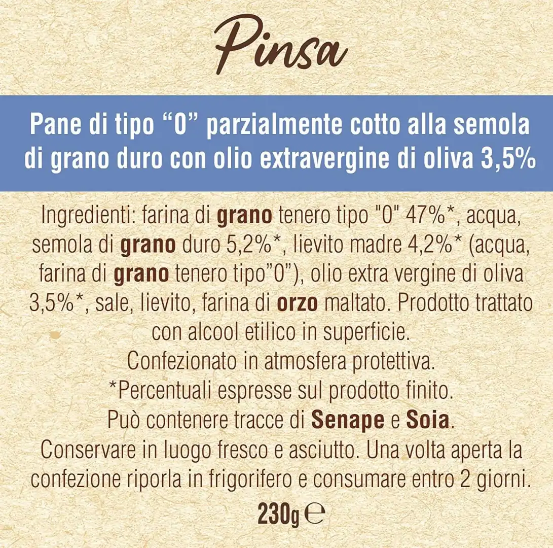 3X Mulino Bianco Novità Pinsa in Vassoio Stesa a Mano con Lievito Madre 230g