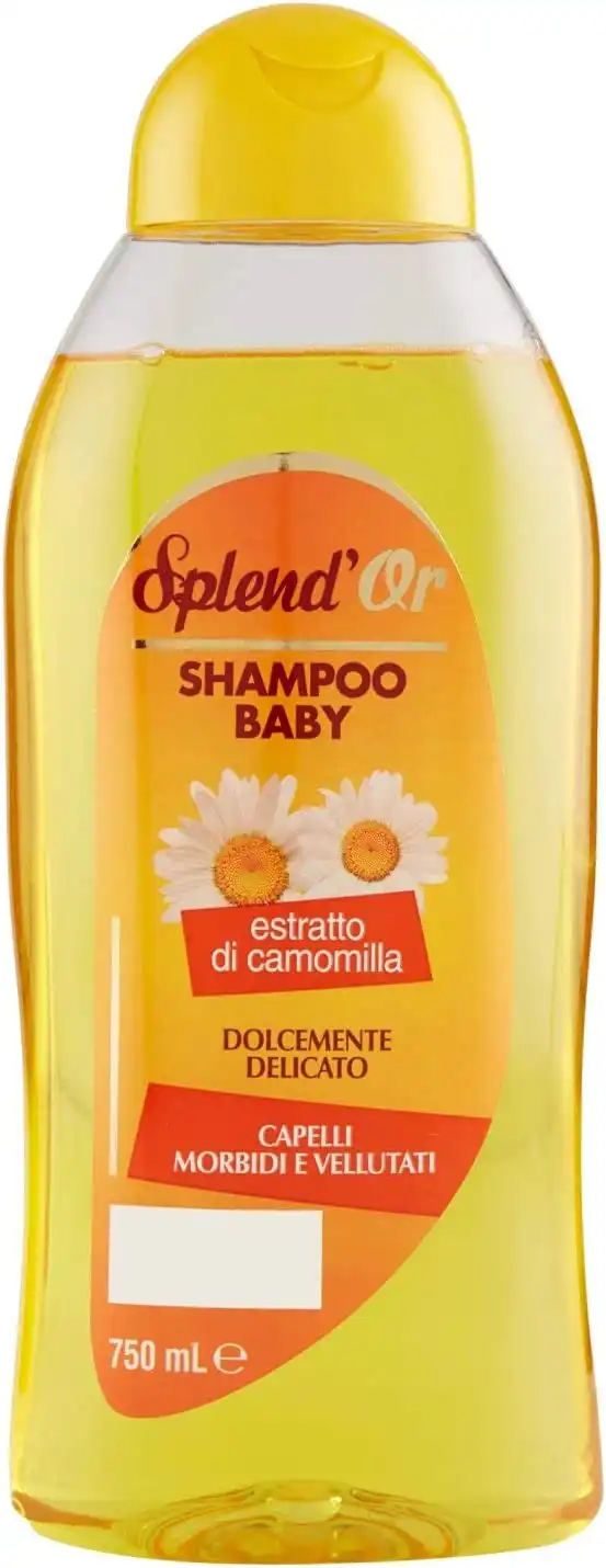 Set da 6 Pezzi Splend'Or Shampoo Baby Estratto di Camomilla da 750ml