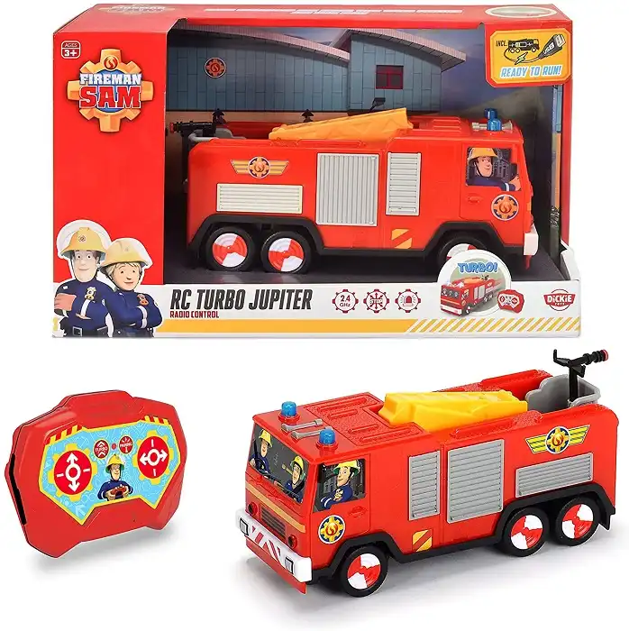 Fireman Sam RC Jupiter Camion Sam il Pompiere Radiocomandato 22 cm Eta' 3+