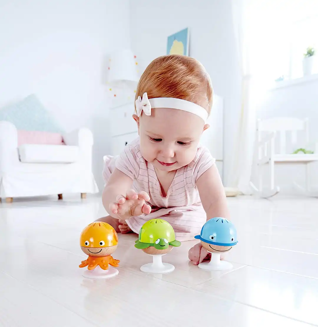 Hape Set Sonaglini Sempre In Piedi Giochi In Legno e Plastica Per Bambini