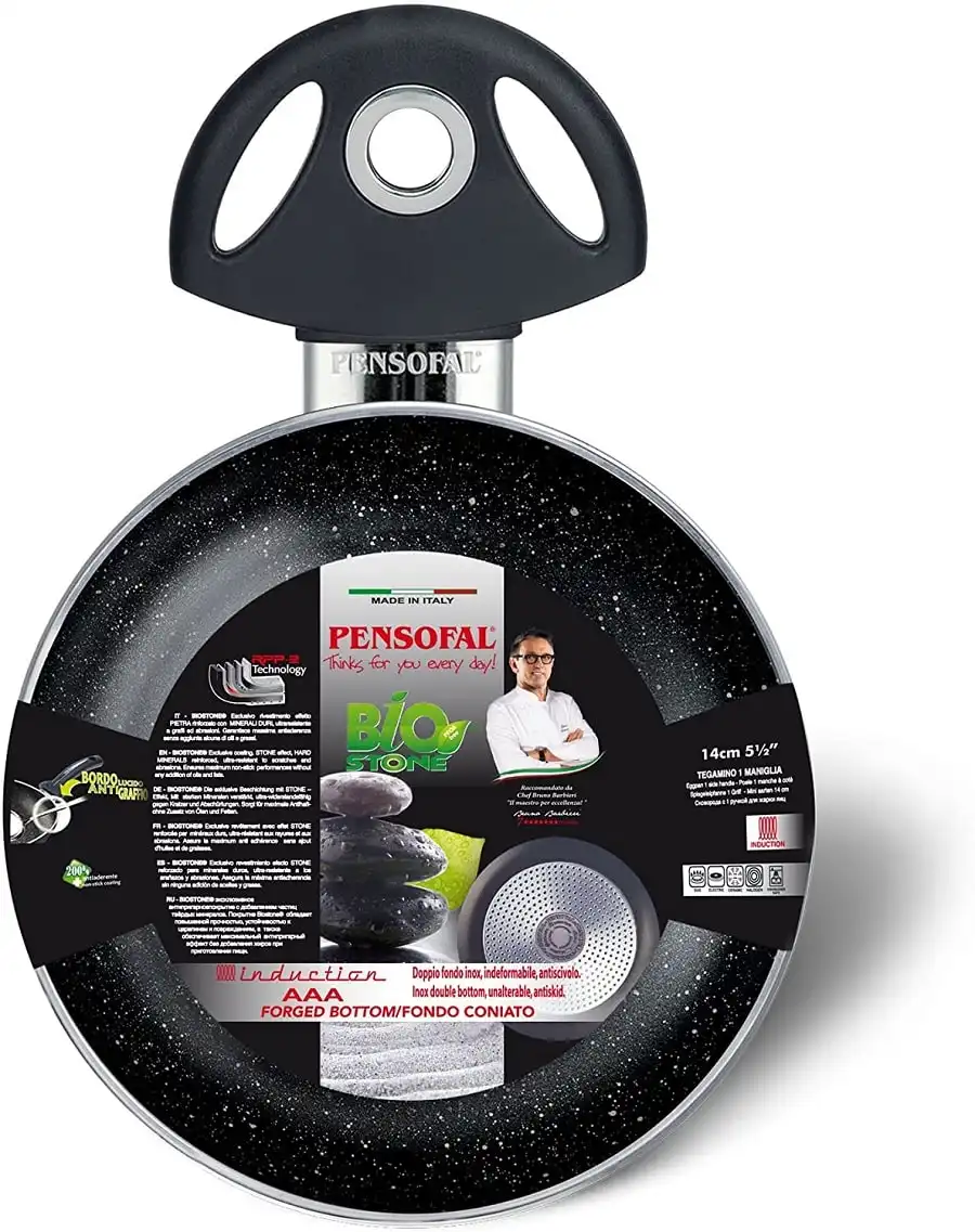 Tegamino 14 cm in Alluminio Antiaderente Adatto per Cottura all'Induzione