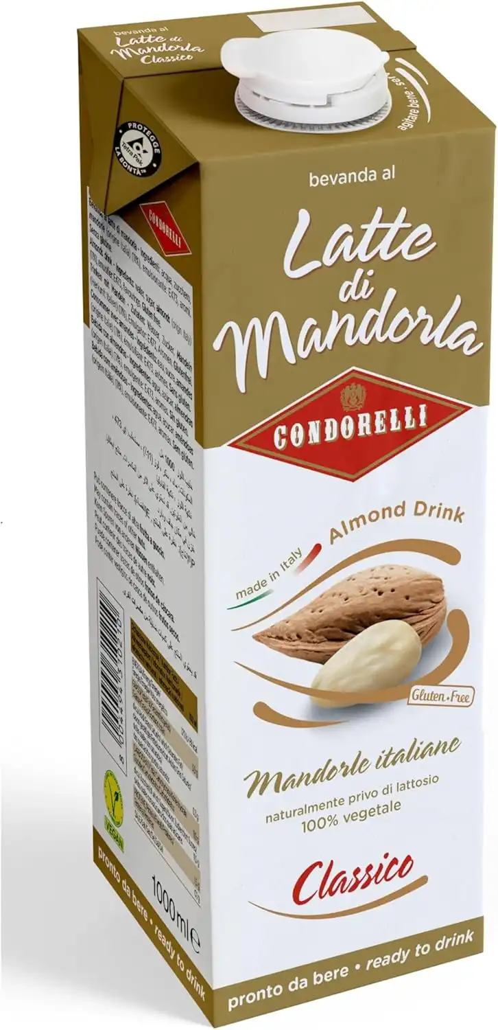 Condorelli Latte di Mandorla Classico Mandorle Italiane 6 Brik da 1 Litro