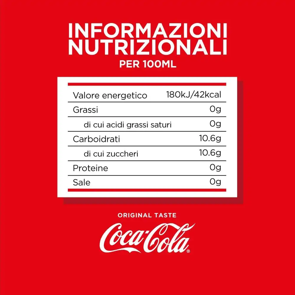 Coca-Cola Original Taste 24 Lattine da 150 ml Mini Lattina 100% riciclabile