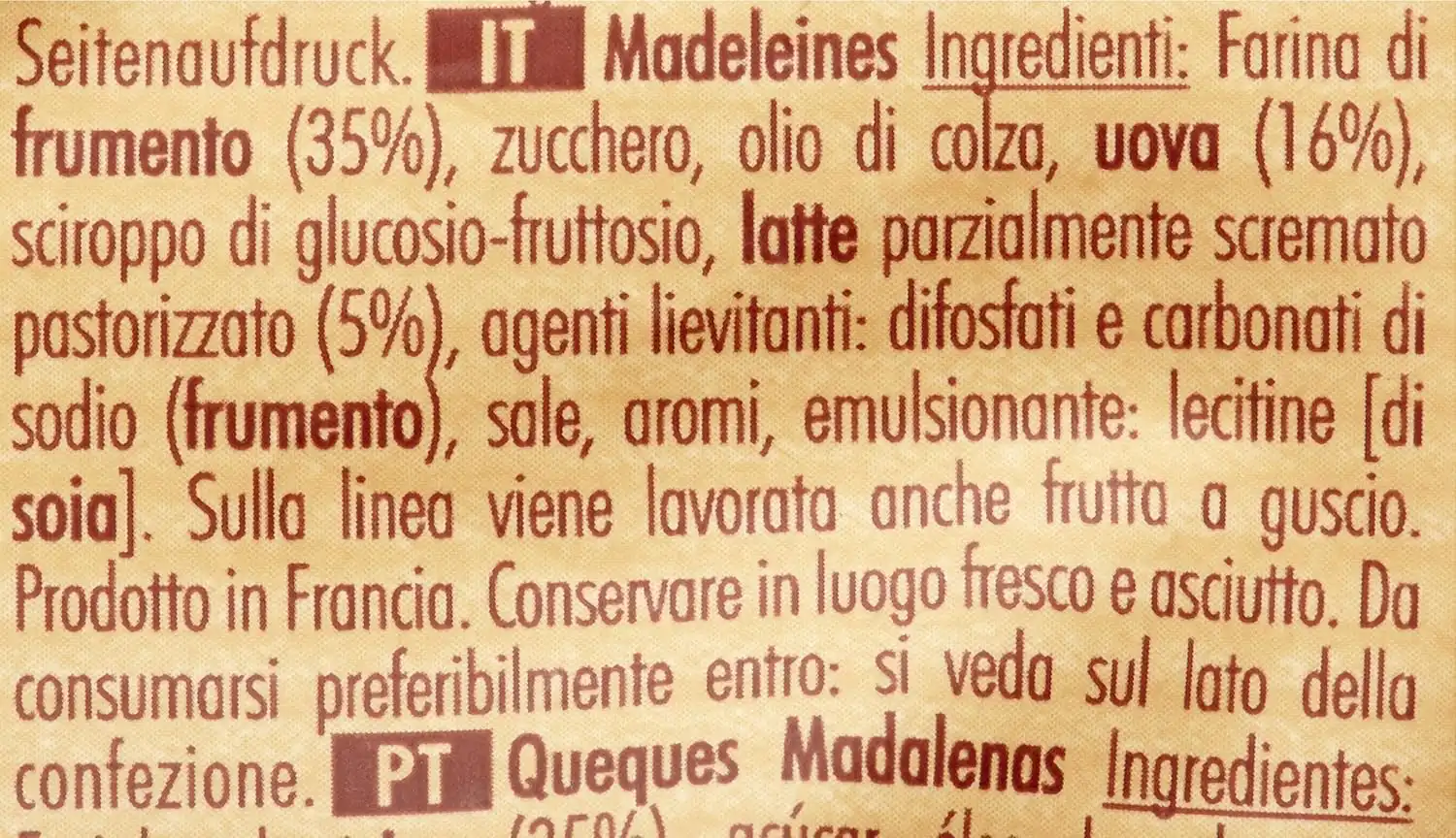 6x St Michel Petit Madeleines Merendina Snack Ricetta Francesce 6x175gr