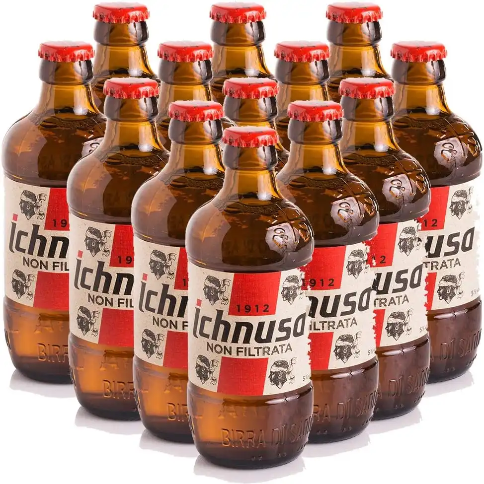 15x Birra Ichnusa Non Filtrata 15 Bottiglie da 50cl Anima Sarda Dal 1912