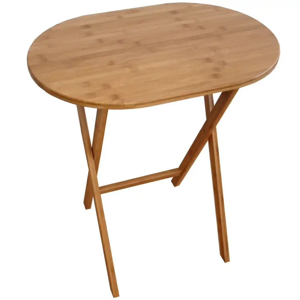 Tavolo in Bamboo Pieghevole 59,5 x 41 x 66 cm Versatile Esterno Giardino Camper