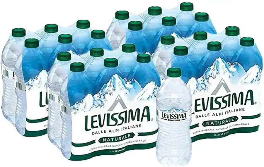 24x Acqua Naturale Oligominerale Levissima Dalle Alpi Italiane 24x0.5L Bottiglia