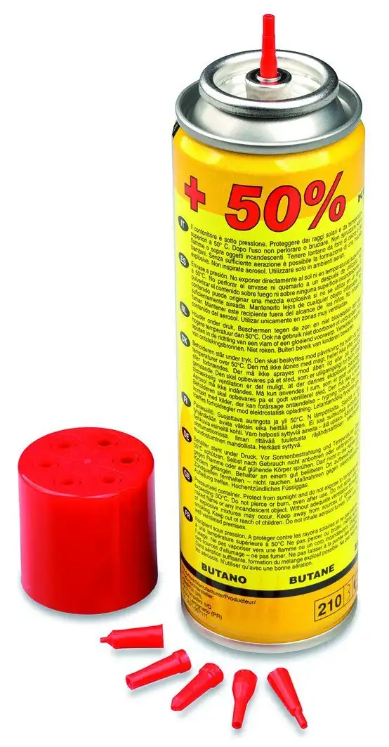 Kemper 10051 Cartuccia Gas Butano Per Ricarica Accendini e Microsaldatori 90 g