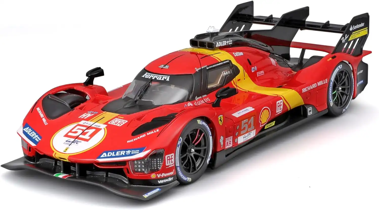 Bburago Ferrari Racing - 499P LMH 2023#51 - Rosso - Novità 2024 Scala 1:24