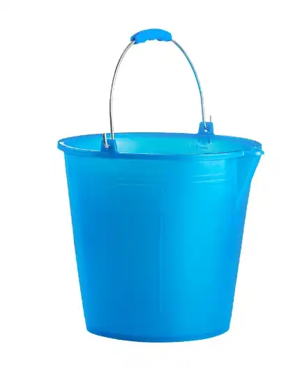 Secchio Lavapavimenti 7lt con Becco Manico Ergonomico Azzurro Made in Italy