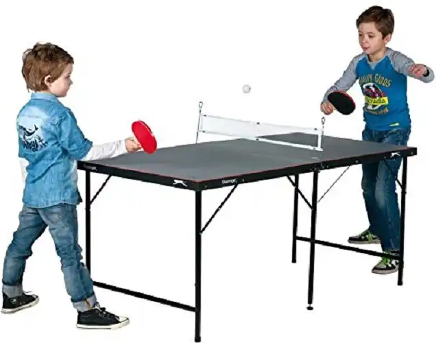 Tavolo Da Per Gioco Ping Pong Pieghevole Con Rete Palline Racchette 154x77x68 CM