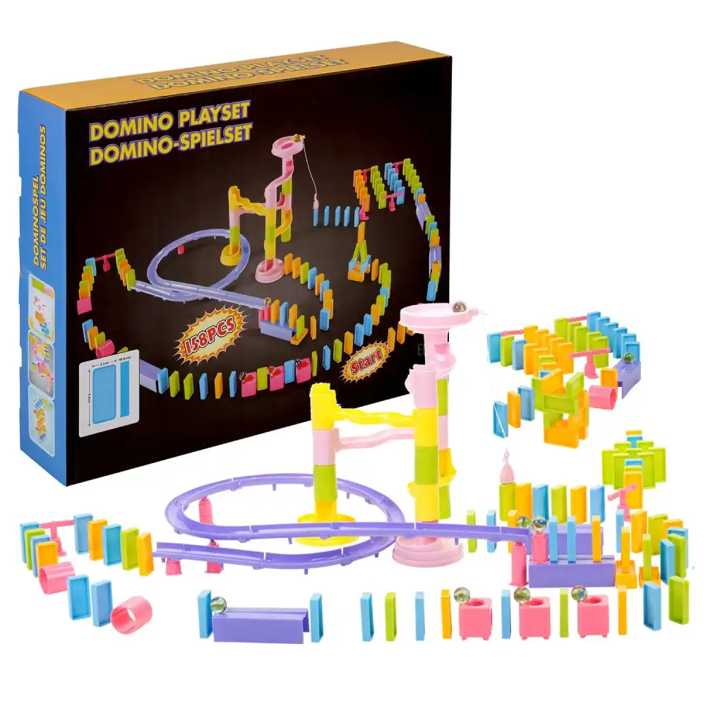 Gioco Domino Playset 158 Pezzi Gioco Di Mente e Spassoso Per Bambini