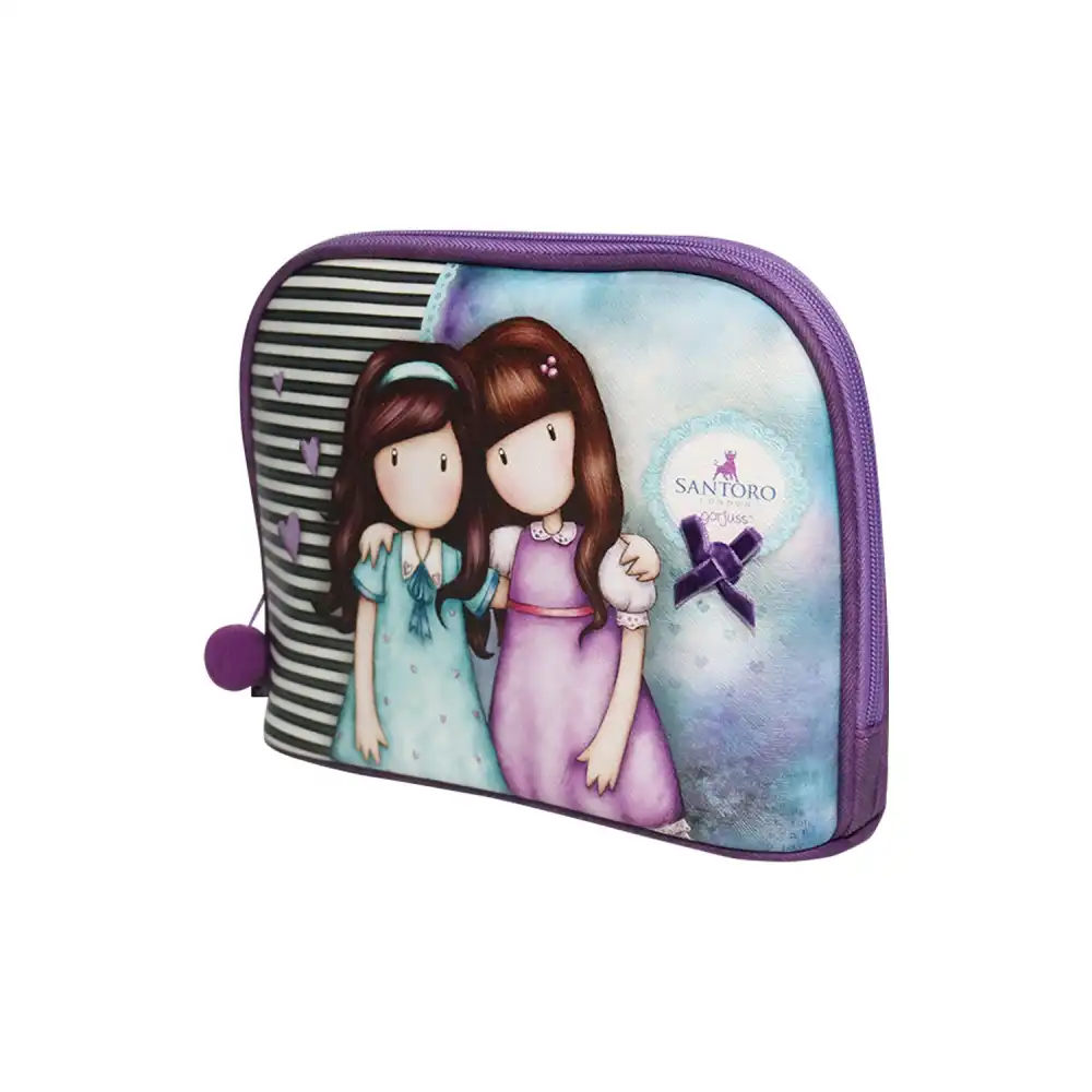 Beauty Case Santoro Gorjuss London Pochette Portatrucco Borsello Zip 25x18x7 Cm