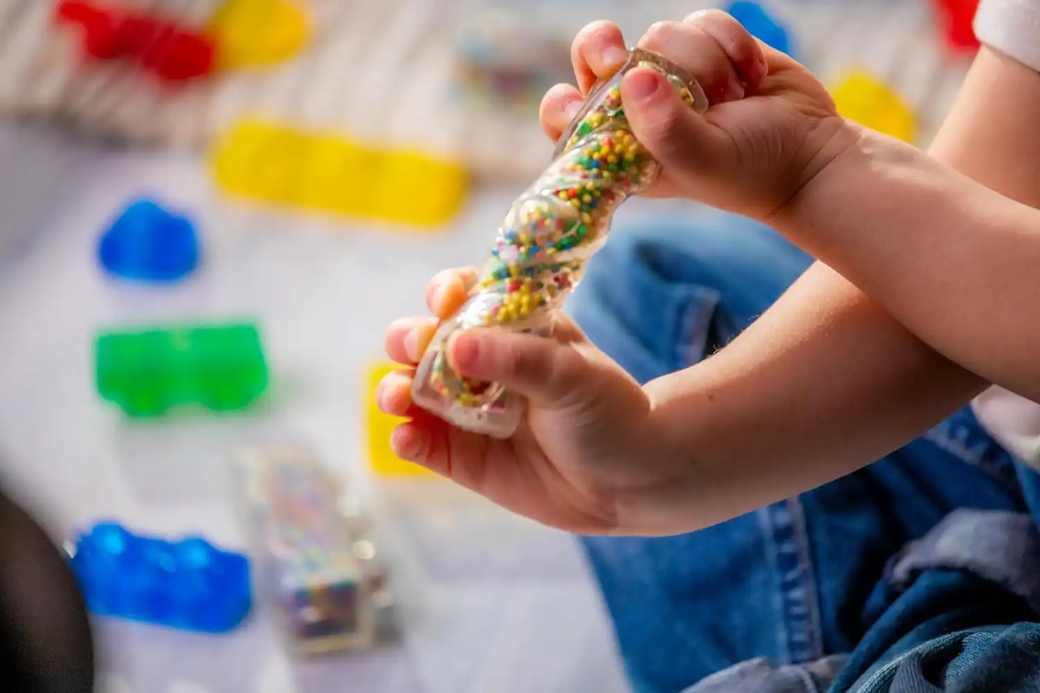 Jelly Blox Kit Veicolo 35 Mattoncini Tattili per Creare un Camion Costruzioni 2+