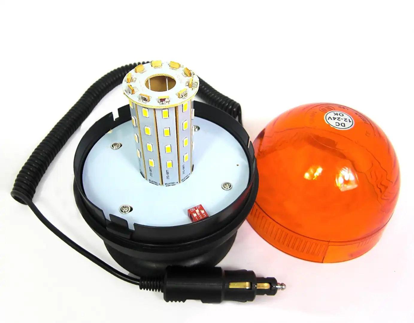 Lampada Sirena Sirena per Emergenza Emergenze Base Magnetica per Auto Camper