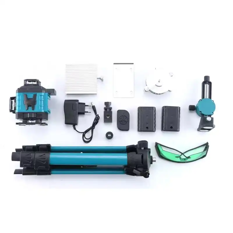 Livella Laser Tracciatore Autolivellante 16 Linee 360 Rotazione Verde Batterie