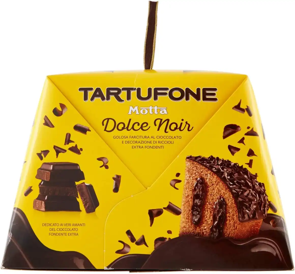 Tartufone Motta Dolce Noir 650gr Farcitura al Cacao e Cioccolato Fondente Extra